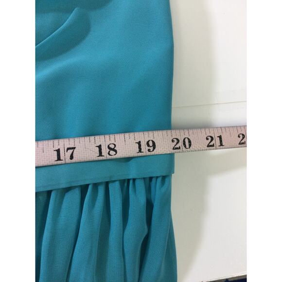 AW BRIDAL 18 2X PLUS turquoise blue Gwyneth wedding bridesmaid maxi dress B55 - Picture 6 of 9